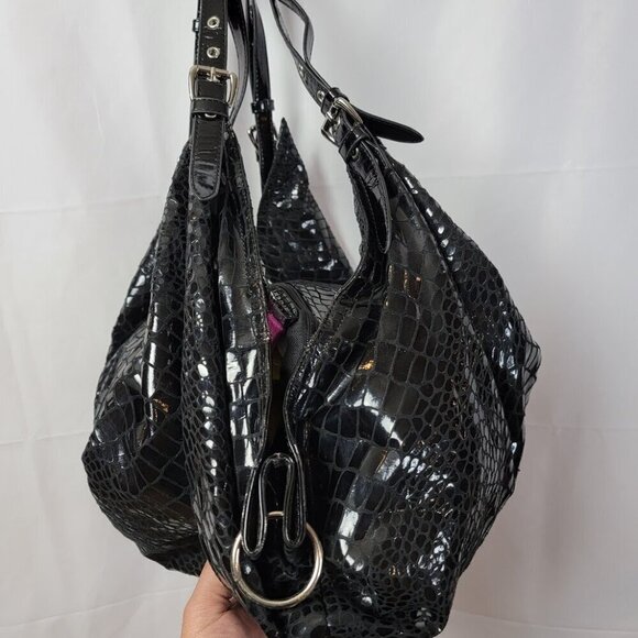 Claudia Canova Faux Snakeskin Hobo Bag - Great Used Condition - Picture 3 of 10